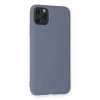 Newface Apple iPhone 11 Pro Max Kılıf Nano içi Kadife Silikon - Gri