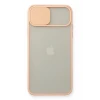 Newface Apple iPhone 11 Pro Max Kılıf Palm Buzlu Kamera Sürgülü Silikon - Pembe