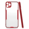 Newface Apple iPhone 11 Pro Max Kılıf Platin Silikon - Kırmızı