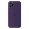 Newface Apple iPhone 11 Pro Max Kılıf PP Ultra İnce Kapak - Mor
