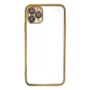 Newface Apple iPhone 11 Pro Max Kılıf Razer Lensli Silikon - Gold