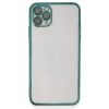 Newface Apple iPhone 11 Pro Max Kılıf Razer Lensli Silikon - Yeşil