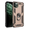 Newface Apple iPhone 11 Pro Max Kılıf Sofya Yüzüklü Silikon Kapak - Gold