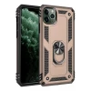 Newface Apple iPhone 11 Pro Max Kılıf Sofya Yüzüklü Silikon Kapak - Gold