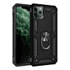 Newface Apple iPhone 11 Pro Max Kılıf Sofya Yüzüklü Silikon Kapak - Siyah