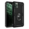 Newface Apple iPhone 11 Pro Max Kılıf Sofya Yüzüklü Silikon Kapak - Siyah