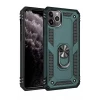 Newface Apple iPhone 11 Pro Max Kılıf Sofya Yüzüklü Silikon Kapak - Yeşil