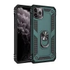 Newface Apple iPhone 11 Pro Max Kılıf Sofya Yüzüklü Silikon Kapak - Yeşil