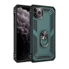 Newface Apple iPhone 11 Pro Max Kılıf Sofya Yüzüklü Silikon Kapak - Yeşil