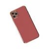 Newface Apple iPhone 11 Pro Max Kılıf Volet Silikon - Kırmızı