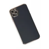 Newface Apple iPhone 11 Pro Max Kılıf Volet Silikon - Siyah