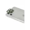 Newface Apple iPhone 11 Pro Max Pers Alüminyum Kamera Lens - Yeşil