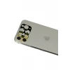 Newface Apple iPhone 11 Pro Max Rainbow Kamera Lens Koruma Cam - Gold