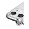 Newface Apple iPhone 11 Raze Metal Kamera Lens - Gümüş