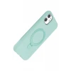Newface Apple iPhone 11 Regal Magsafe Standlı Kapak - Su Yeşili