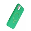 Newface Apple iPhone 11 Regal Magsafe Standlı Kapak - Yeşil