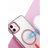 Newface Apple iPhone 12 Glossy Magsafe Kapak - Mavi
