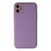 Newface Apple iPhone 12 Kılıf Coco Deri Silikon Kapak - Lila