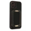 Newface Apple iPhone 12 Kılıf Coco Elit Kapak - Siyah