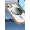 Newface Apple iPhone 12 Kılıf Enka Magsafe Silikon Kılıf - Şeffaf