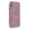 Newface Apple iPhone 12 Kılıf Esila Silikon - Mor