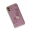 Newface Apple iPhone 12 Kılıf Esila Silikon - Mor