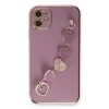 Newface Apple iPhone 12 Kılıf Esila Silikon - Mor