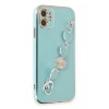 Newface Apple iPhone 12 Kılıf Esila Silikon - Su Yeşili