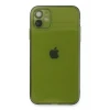 Newface Apple iPhone 12 Kılıf Fly Lens Silikon - Yeşil