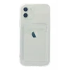 Newface Apple iPhone 12 Kılıf Kart Şeffaf Silikon - Şeffaf