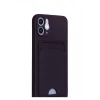 Newface Apple iPhone 12 Kılıf Kelvin Kartvizitli Silikon - Derin Mor