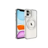 Newface Apple iPhone 12 Kılıf Kross Magneticsafe Kapak - Gümüş