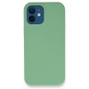 Newface Apple iPhone 12 Kılıf Lansman Legant Silikon - Yeşil