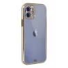 Newface Apple iPhone 12 Kılıf Liva Taşlı Silikon - Beyaz