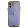 Newface Apple iPhone 12 Kılıf Liva Taşlı Silikon - Pembe