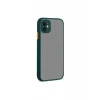 Newface Apple iPhone 12 Kılıf Montreal Silikon Kapak - Yeşil