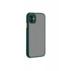 Newface Apple iPhone 12 Kılıf Montreal Silikon Kapak - Yeşil