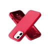 Newface Apple iPhone 12 Kılıf Nano içi Kadife Silikon - Kırmızı