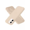 Newface Apple iPhone 12 Kılıf Nano içi Kadife Silikon - Pudra