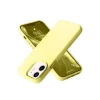 Newface Apple iPhone 12 Kılıf Nano içi Kadife Silikon- Sarı