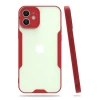 Newface Apple iPhone 12 Kılıf Platin Silikon - Kırmızı