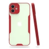 Newface Apple iPhone 12 Kılıf Platin Silikon - Kırmızı