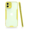 Newface Apple iPhone 12 Kılıf Platin Silikon - Sarı