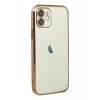 Newface Apple iPhone 12 Kılıf Razer Lensli Silikon - Gold