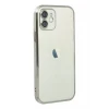 Newface Apple iPhone 12 Kılıf Razer Lensli Silikon - Gümüş