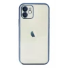 Newface Apple iPhone 12 Kılıf Razer Lensli Silikon - Lacivert