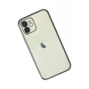 Newface Apple iPhone 12 Kılıf Razer Lensli Silikon - Siyah