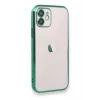 Newface Apple iPhone 12 Kılıf Razer Lensli Silikon - Yeşil