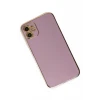 Newface Apple iPhone 12 Kılıf Volet Silikon - Mor
