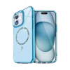 Newface Apple iPhone 12 Live Diamond Magsafe Kapak - Mavi